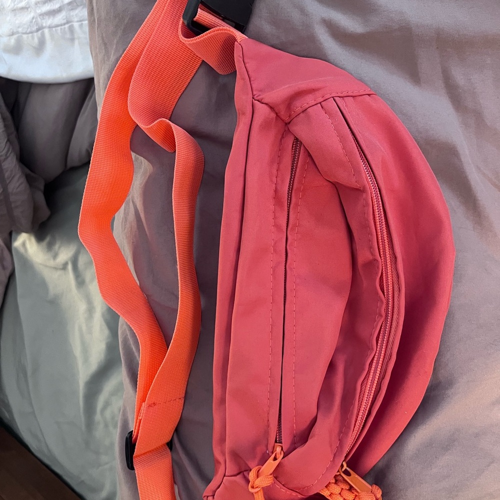 Stylish Pink and Orange Crossbody Bag